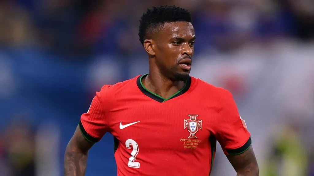 Nélson Semedo em campo pela seleção de Portugal. (Photo by Justin Setterfield/Getty Images)