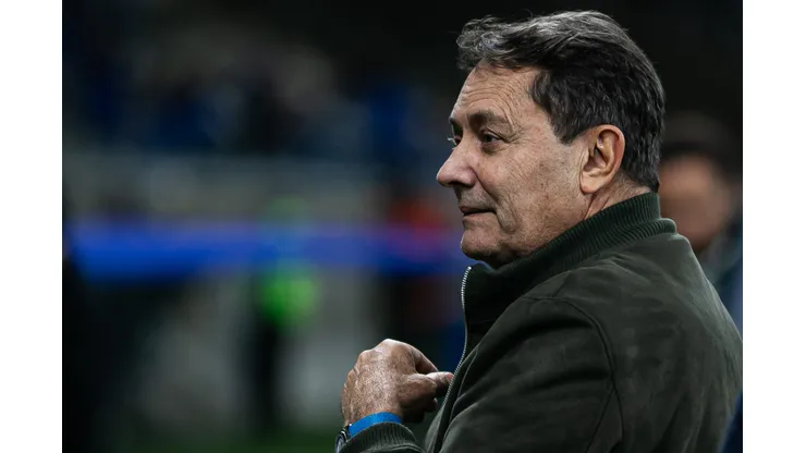 Pedro Lourenco, presidente do Cruzeiro, durante partida contra o Gremio no estadio Mineirao pelo campeonato Brasileiro A 2025