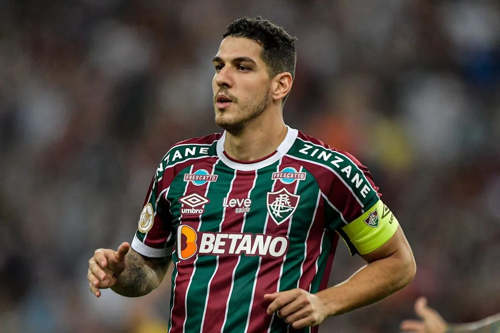 Nino atuando no Fluminense em 2023 – Foto: Thiago Ribeiro/AGIF