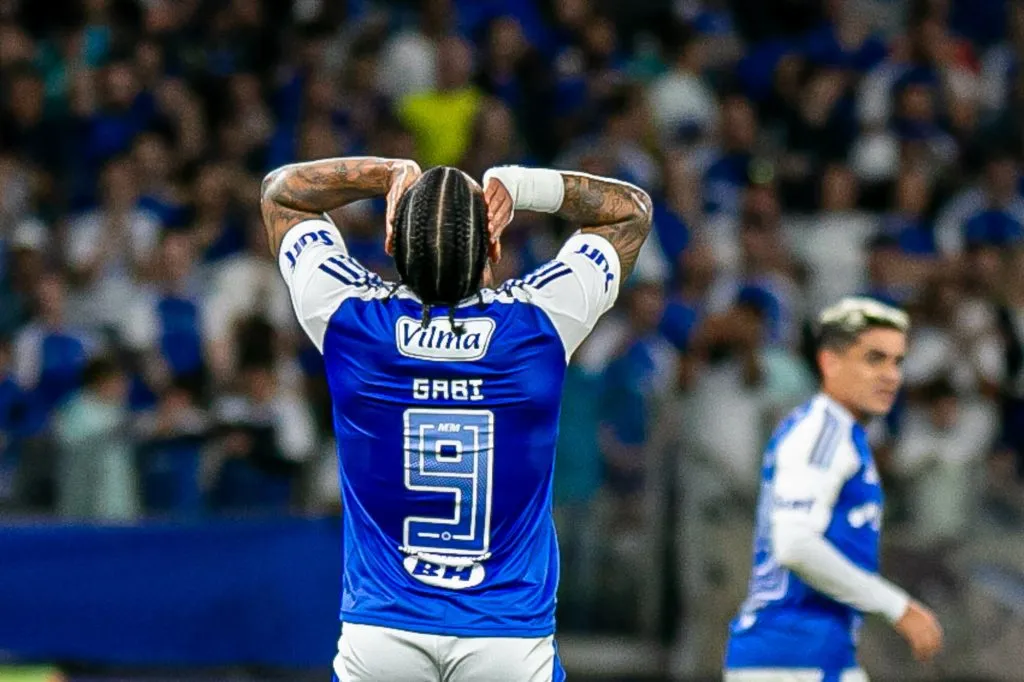 Gabigol jogador do Cruzeiro lamenta durante partida contra o CRB -Foto: Fernando Moreno/AGIF