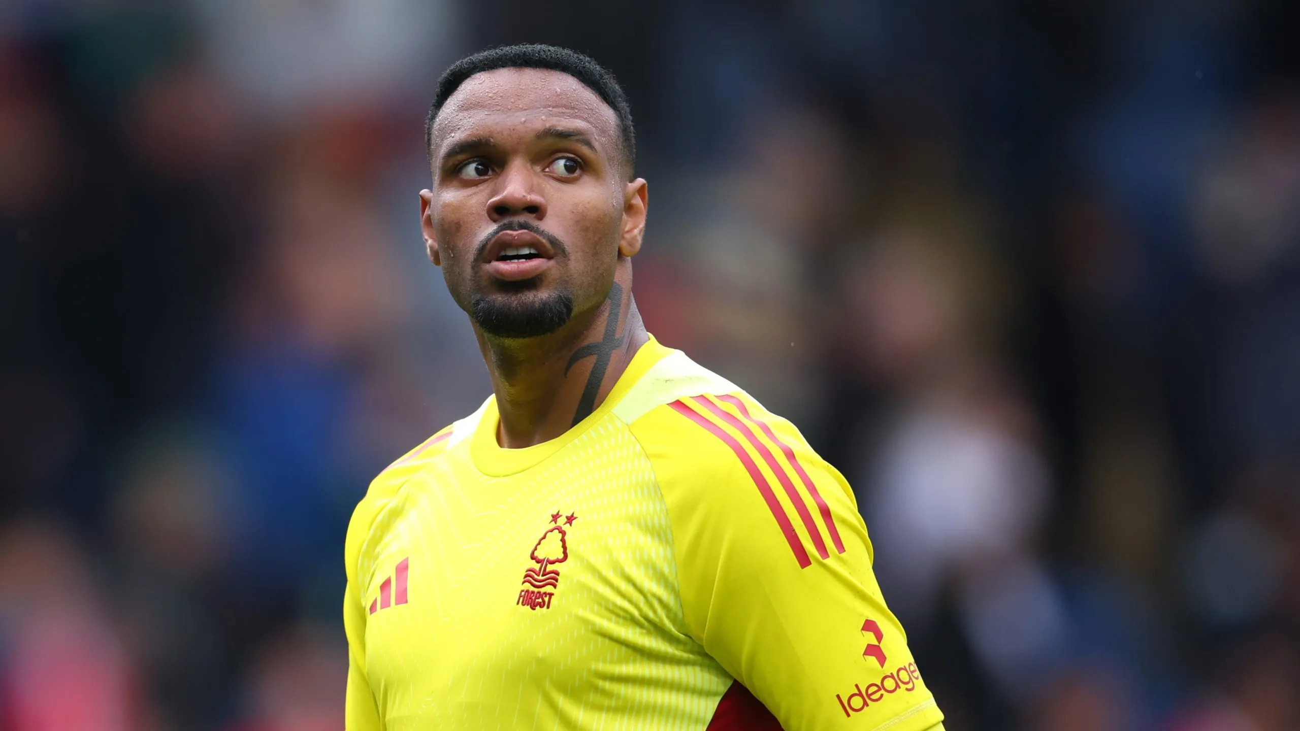 CHESTERFIELD, ENGLAND – JULY 19: Carlos Miguel of Nottingham Forest looks on after the pre-season friendly match between Nottingham Forest and AS Monaco at SMH Group Stadium on July 19, 2025 in Chesterfield, England. (Photo by Ed Sykes/Getty Images)