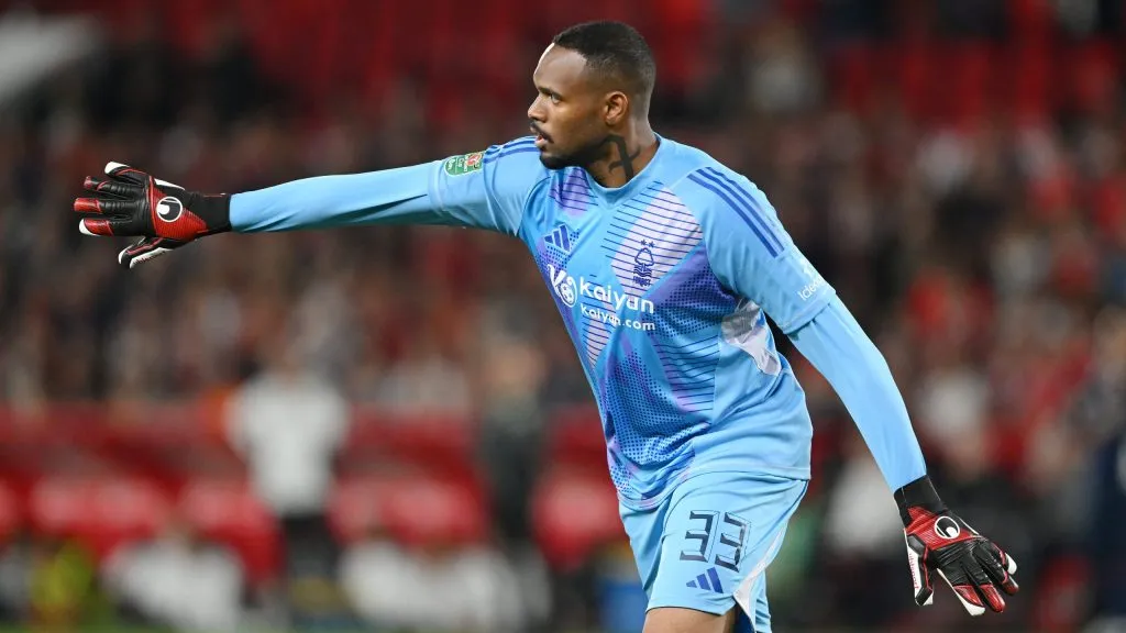 Carlos Miguel em ação pelo Nottingham Forest. (Photo by Michael Regan/Getty Images)