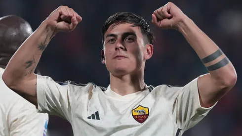 MONZA, ITALY – MARCH 02: Paulo Dybala of AS Roma celebrates after scoring the team's third goal during the Serie A TIM match between AC Monza and AS Roma at U-Power Stadium on March 02, 2024 in Monza, Italy. (Photo by Emilio Andreoli/Getty Images)