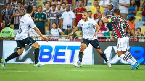 Braithwaite marcou um dos gols no último duelo entre Grêmio e Fluminense. FOTO: LUCAS UEBEL/GREMIO FBPA
