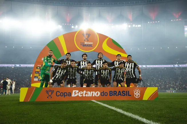 Atlético-MG contra o Flamengo, na Copa do Brasil. Foto: Pedro Souza/Atlético