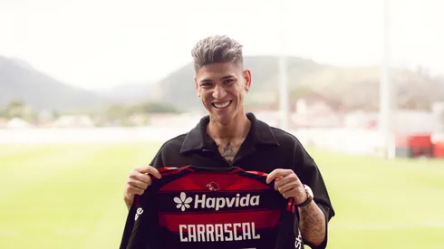 Carrascal assinou com o Flamengo até 2029. Foto: Adriano Fontes/Flamengo