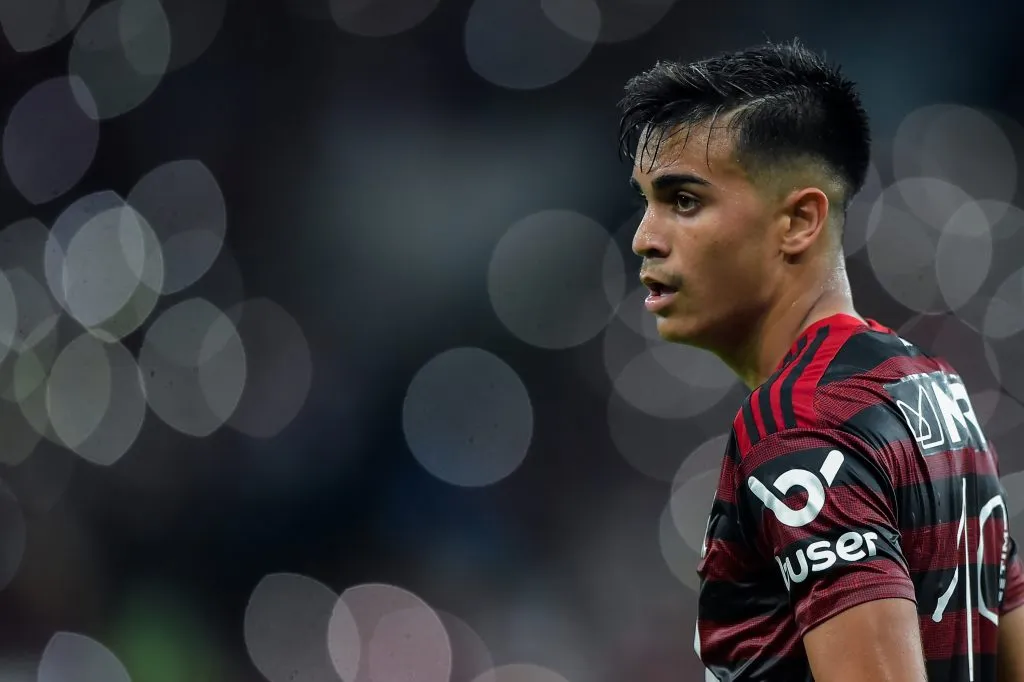 Reinier jogador do Flamengo durante partida contra o Atletico-MG no estadio Maracana pelo campeonato Brasileiro A 2019. Foto: Thiago Ribeiro/AGIF