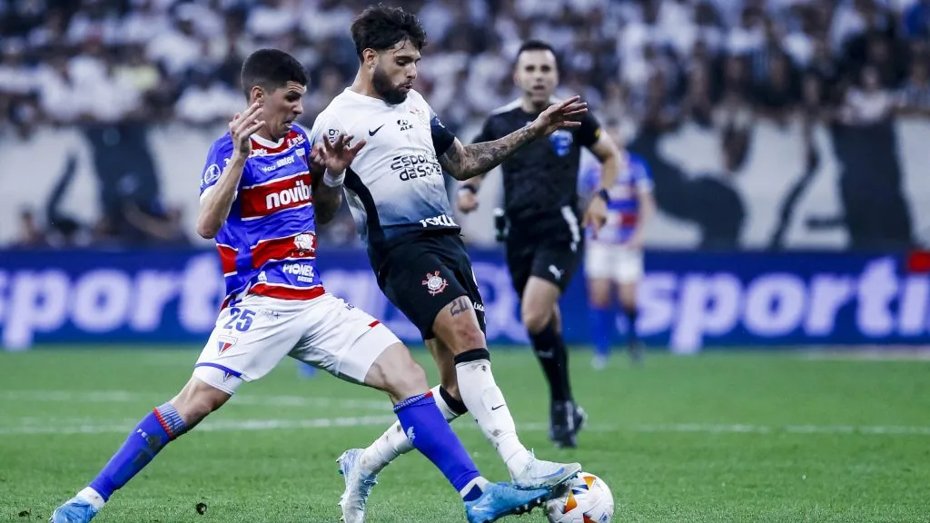 Corinthians x Fortaleza se enfrentam pelo Brasileirão. Foto: Marco Miatelo/AGIF
