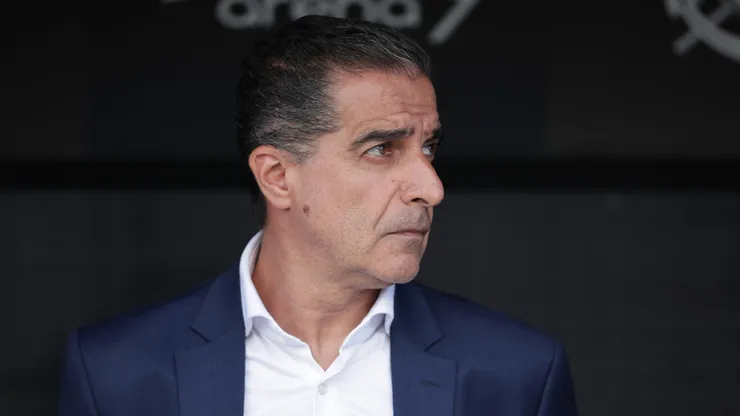 Renato Paiva tecnico do Fortaleza durante partida contra o Corinthians no estadio Arena Corinthians pelo campeonato Brasileiro A 2025. Foto: Ettore Chiereguini/AGIF