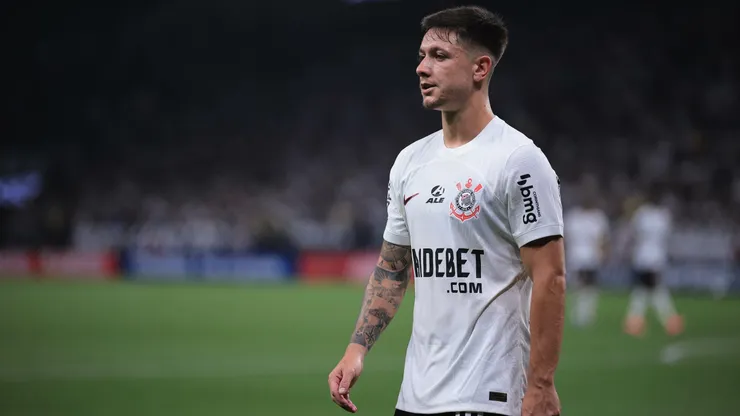 Rodrigo Garro jogador do Corinthians durante partida contra o Nacional no estadio Arena Corinthians pelo campeonato Copa Sul-Americana 2024.