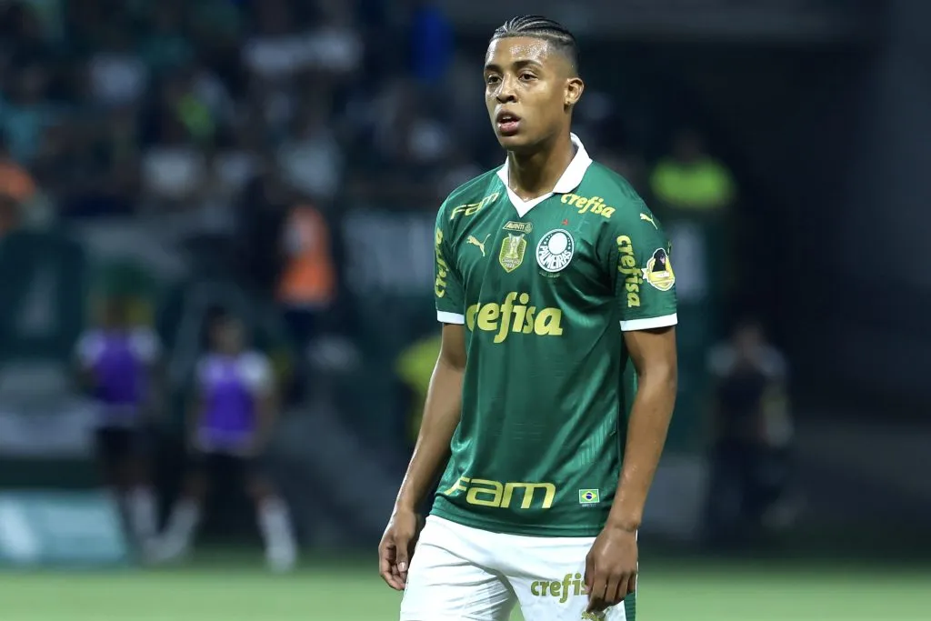 Vanderlan jogador do Palmeiras durante partida contra o Vitoria no estadio Arena Allianz Parque pelo campeonato Brasileiro A 2024. Foto: Marcello Zambrana/AGIF