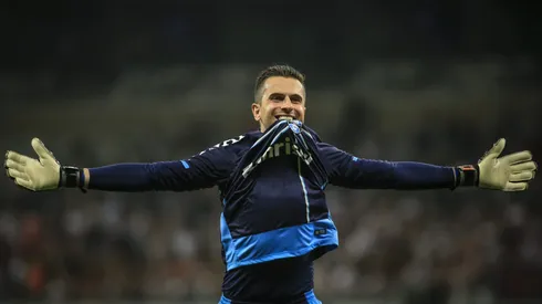 Belo Horizonte – 23/11/2016 – Copa do Brasil 2016 – Atletico-MG x Gremio – Marcelo Grohe,jogador do Gremio comemora gol durante partida no Mineirao. Foto: Thomas Santos/AGIF