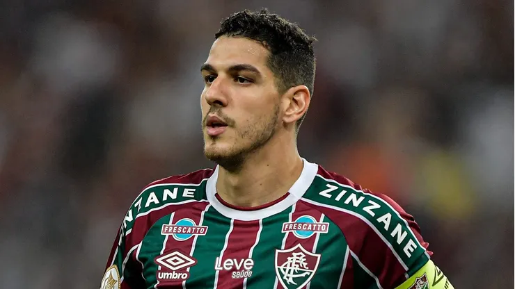 Nino jogador do Fluminense comemora seu gol durante partida contra o Cuiaba no estadio Maracana pelo campeonato BRASILEIRO A 2023. Foto: Thiago Ribeiro/AGIF