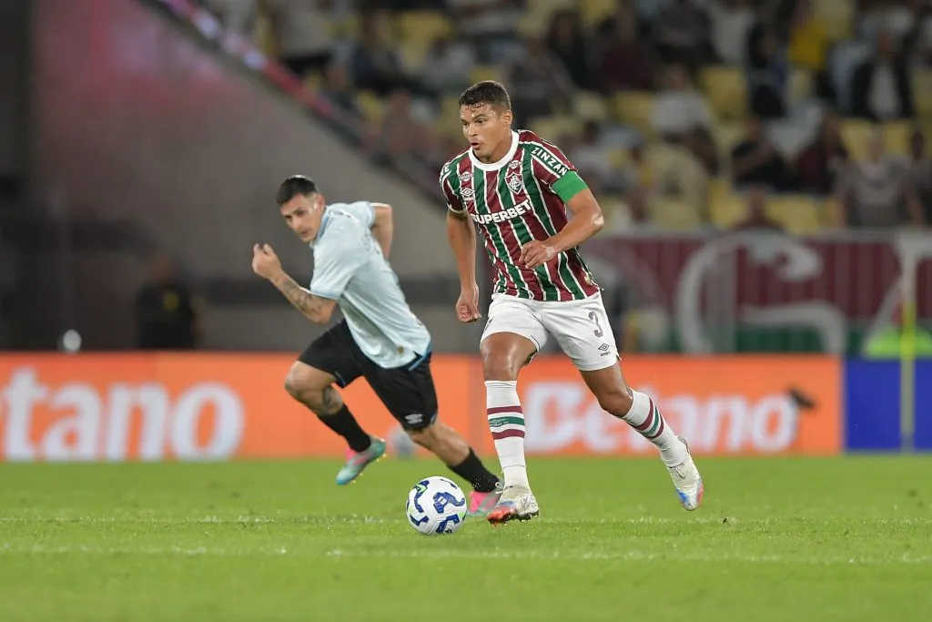 Thiago Silva jogador do Fluminense durante partida contra o Gremio no estadio Maracana pelo campeonato Brasileiro A 2025. Foto: Thiago Ribeiro/AGIF