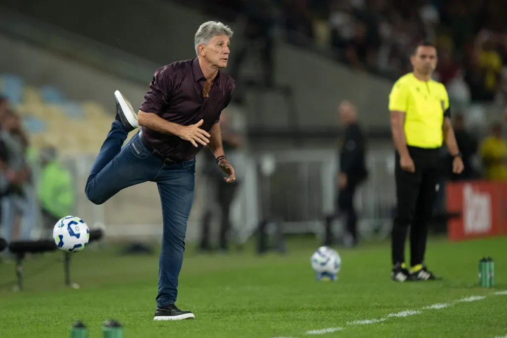 Renato Gaucho tecnico do Fluminense durante partida contra o Internacional no estadio Maracana pelo campeonato Copa Do Brasil 2025. Foto: Jorge Rodrigues/AGIF