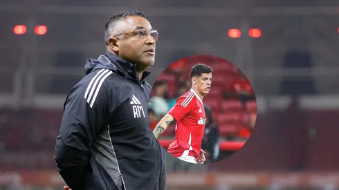 Roger Machado sai em defesa de Ronaldo após eliminação do Internacional na Copa do Brasil (Imagem: Maxi Franzoi/AGIF / Giancarlo Santorum/AGIF)