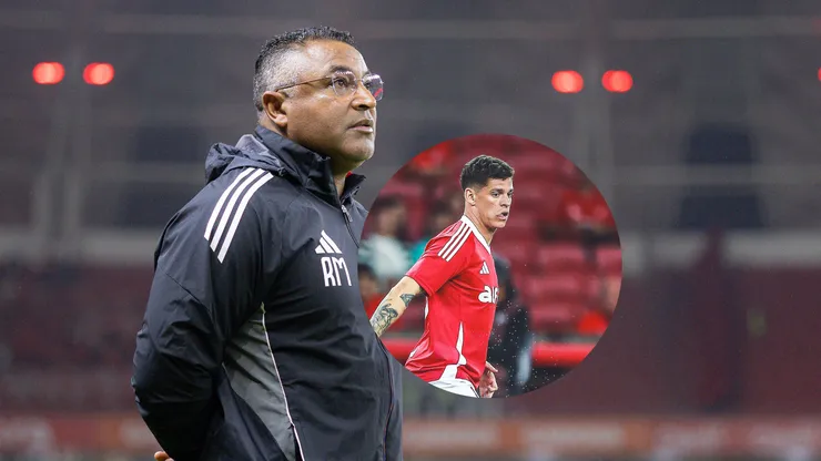 Roger Machado sai em defesa de Ronaldo após eliminação do Internacional na Copa do Brasil (Imagem: Maxi Franzoi/AGIF / Giancarlo Santorum/AGIF)