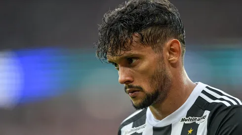Gustavo Scarpa jogador do Atletico-MG durante partida contra o Flamengo no estadio Maracana pelo campeonato Copa Do Brasil 2024.