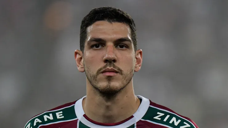 Nino jogador do Fluminense durante partida contra o América-MG no estádio Maracanã pelo campeonato Brasileiro A 2023. Foto: Thiago Ribeiro/AGIF