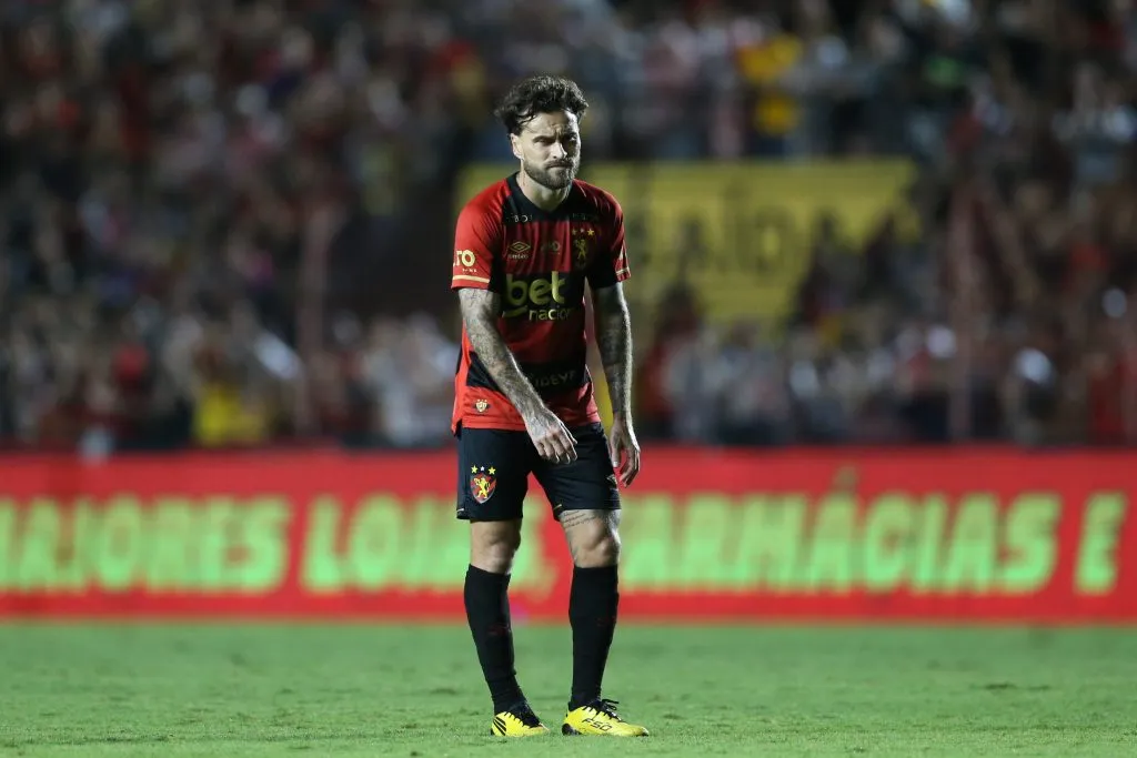 PE – RECIFE – 26/07/2025 – BRASILEIRO A 2025, SPORT X SANTOS – Lucas Lima jogador do Sport durante a partida entre Sport e Santos no Estadio da Ilha do Retiro em Recife (PE), pelo campeonato brasileiro Serie A. Foto: Marlon Costa/AGIF