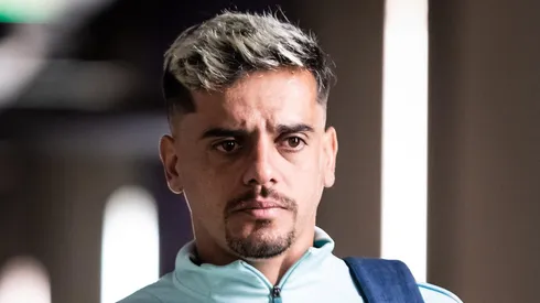 Fagner antes de entrar em campo pelo Cruzeiro, no Mineirão. Foto: Gustavo Aleixo/Cruzeiro