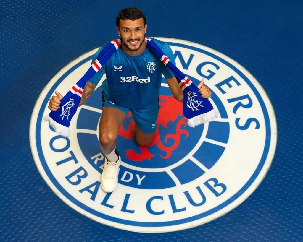 Jetfé, jogador do Rangers. Reprodução Instagram