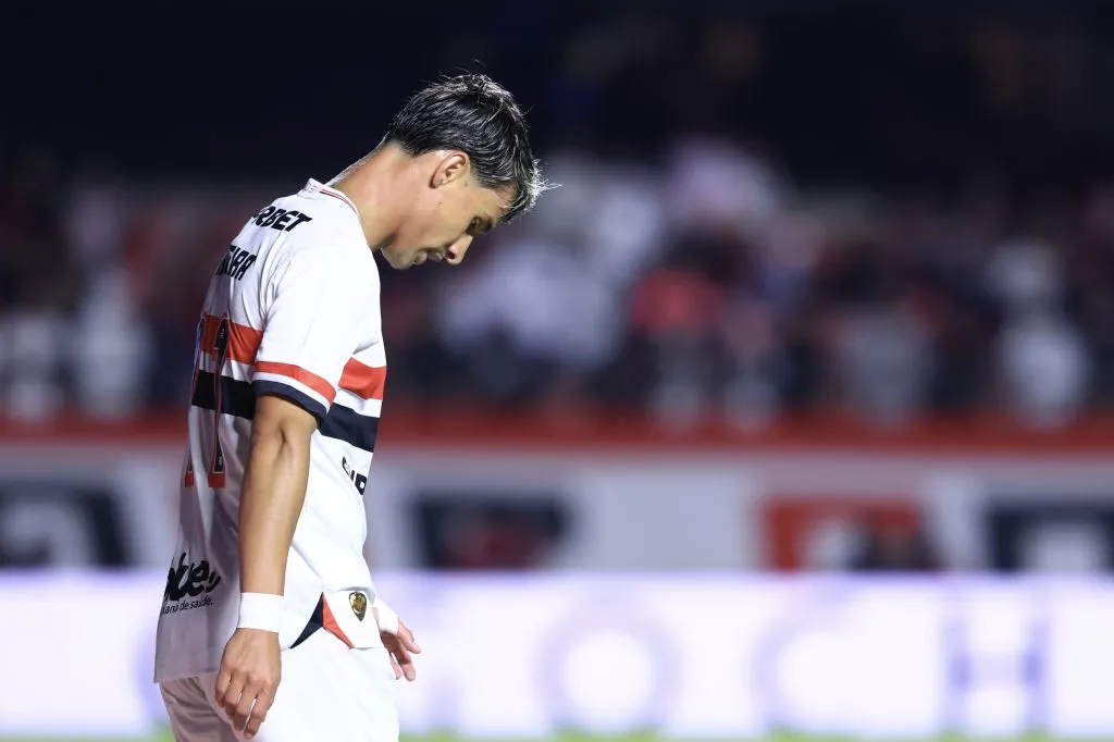 Ferreira jogador do Sao Paulo durante partida contra o Vitoria no estadio Morumbi pelo campeonato Brasileiro A 2025. Foto: Marcello Zambrana/AGIF