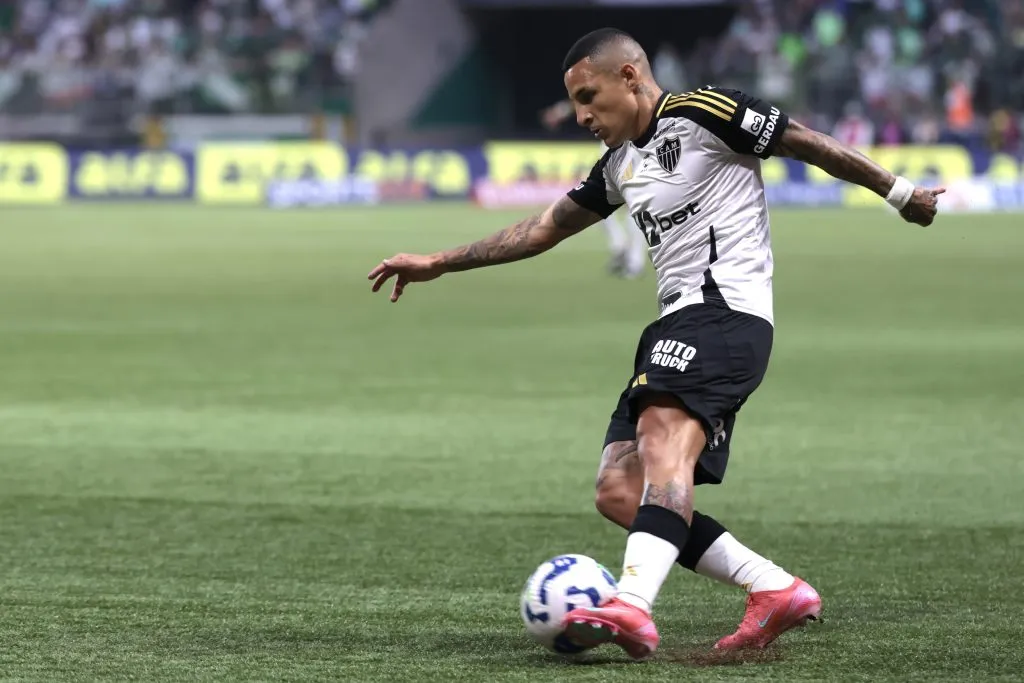 SP – SAO PAULO – 20/07/2025 – BRASILEIRO A 2025, PALMEIRAS X ATLETICO-MG – Arana jogador do Atletico-MG durante partida contra o Palmeiras no estadio Arena Allianz Parque pelo campeonato Brasileiro A 2025. Foto: Marcello Zambrana/AGIF