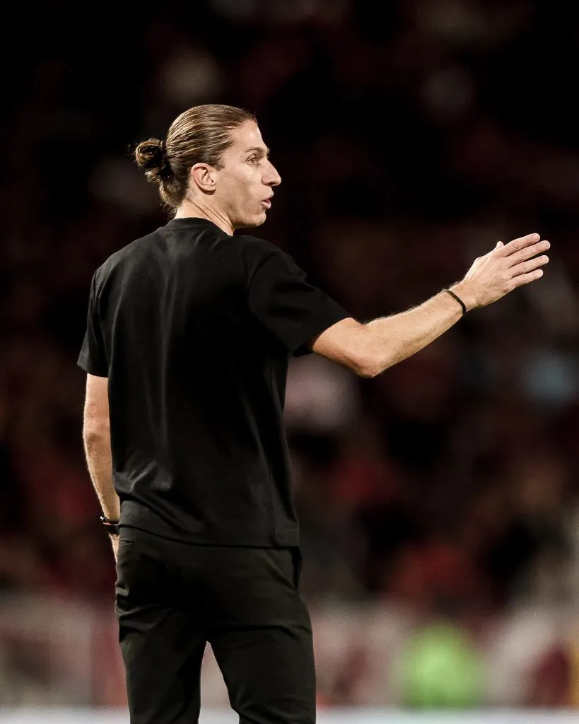 Filipe Luís durante jogo do Flamengo. Foto: Gilvan de Souza/Flamengo