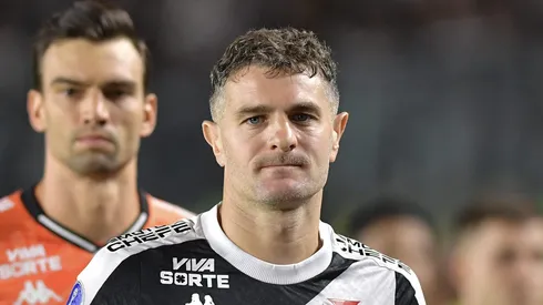 Vegetti jogador do Vasco durante partida contra o Lanus no estadio Sao Januario pelo campeonato Copa Sul-americana 2025. Foto: Thiago Ribeiro/AGIF
