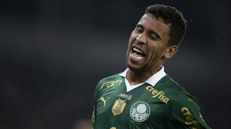 Marcos Rocha jogador do Palmeiras durante partida contra o Botafogo no estadio Engenhao pelo campeonato Brasileiro A 2024.