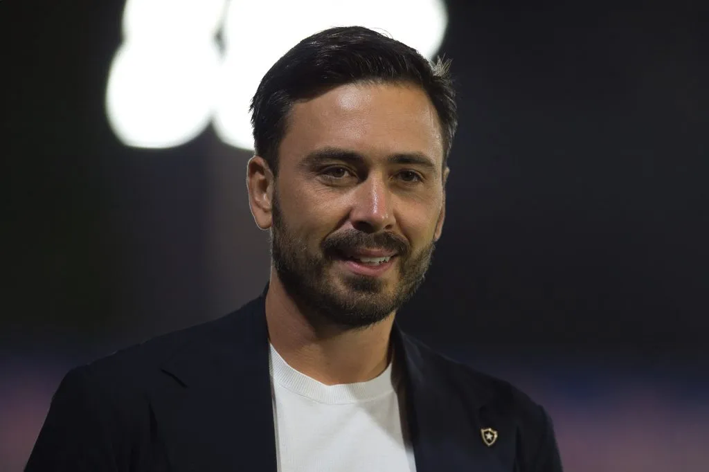 Davide Ancelotti técnico do Botafogo durante partida contra o Bragantino –  Foto: Anderson Romao/AGIF