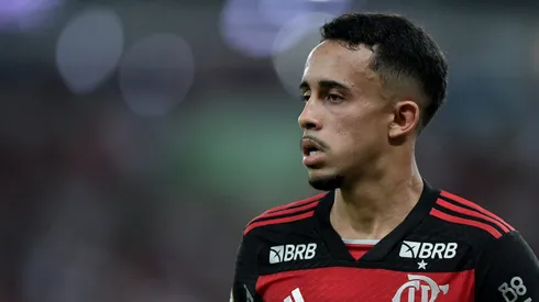 Matheus Goncalves jogador do Flamengo durante partida contra o Fortaleza no estadio Maracana pelo campeonato Brasileiro A 2024.