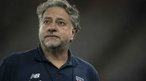 Julio Casares antes de jogo entre São Paulo e Flamengo, pelo Brasileirão – Foto: Jorge Rodrigues/Agif
