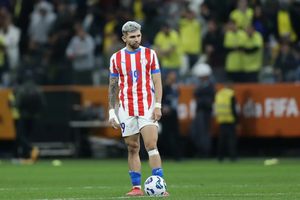 SP – SAO PAULO – 10/06/2025 – ELIMINATORIAS COPA DO MUNDO 2026, SELECAO BRASILEIRA X PARAGUAI – Enciso jogador da Selecao Paraguaia durante a partida entre Brasil e Paraguai na Neo Quimica Arena em Sao Paulo (SP), pelas Eliminatorias da Copa do Mundo 2026. Foto: Marlon Costa/AGIF