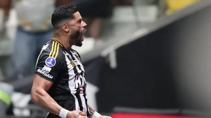 MG - BELO HORIZONTE - 14/08/2025 - COPA SUL-AMERICANA 2025, ATLETICO-MG X GODOY CRUZ - Hulk jogador do Atletico-MG comemora seu gol durante partida contra o Godoy Cruz no estadio Arena MRV pelo campeonato Copa Sul-americana 2025. Foto: Gilson Lobo/AGIF
