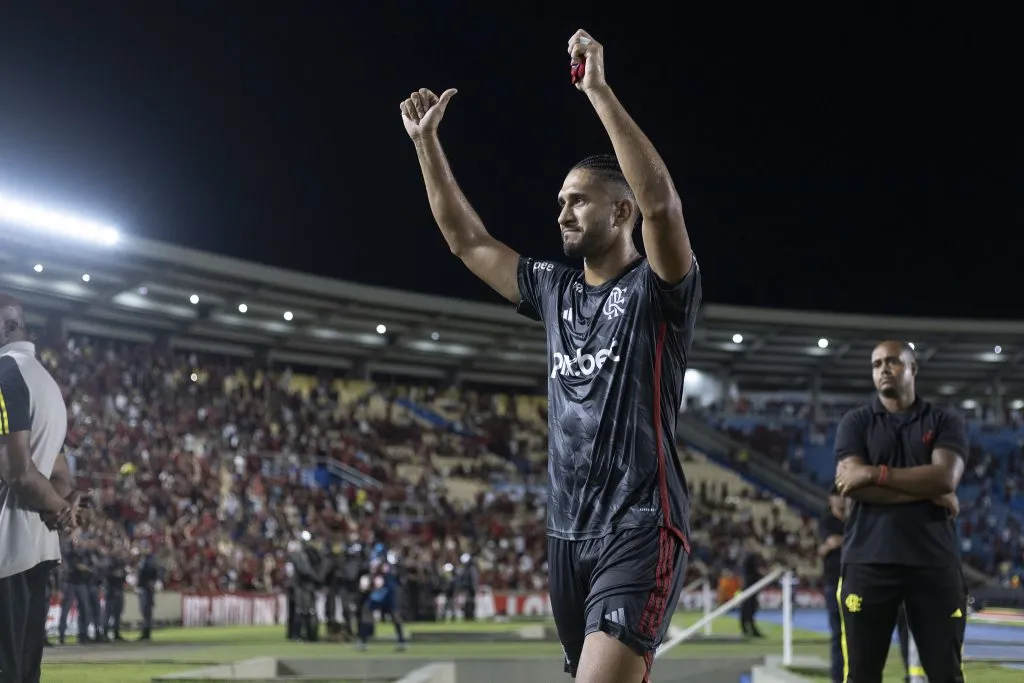 Pablo jogador do Flamengo deixa o campo apos partida contra o Bangu no estadio Castelao De Sao Luis pelo campeonato Carioca 2025. Foto: Kayan Mendes/AGIF