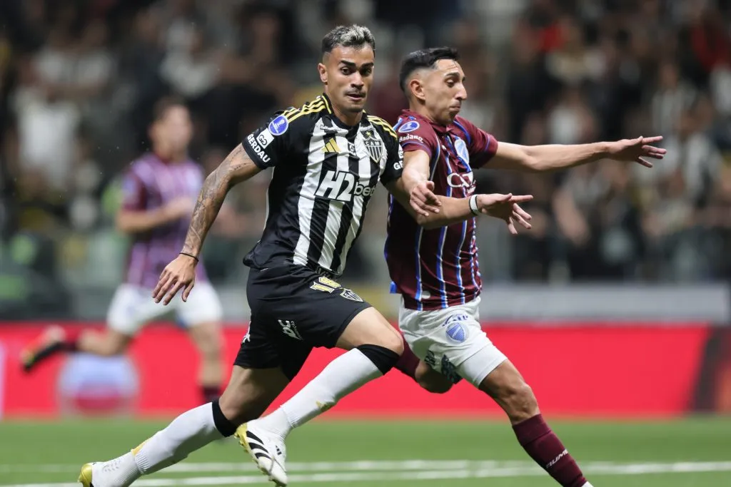 MG – BELO HORIZONTE – 14/08/2025 – COPA SUL-AMERICANA 2025, ATLETICO-MG X GODOY CRUZ – Reinier jogador do Atletico-MG durante partida contra o Godoy Cruz no estadio Arena MRV pelo campeonato Copa Sul-americana 2025. Foto: Gilson Lobo/AGIF