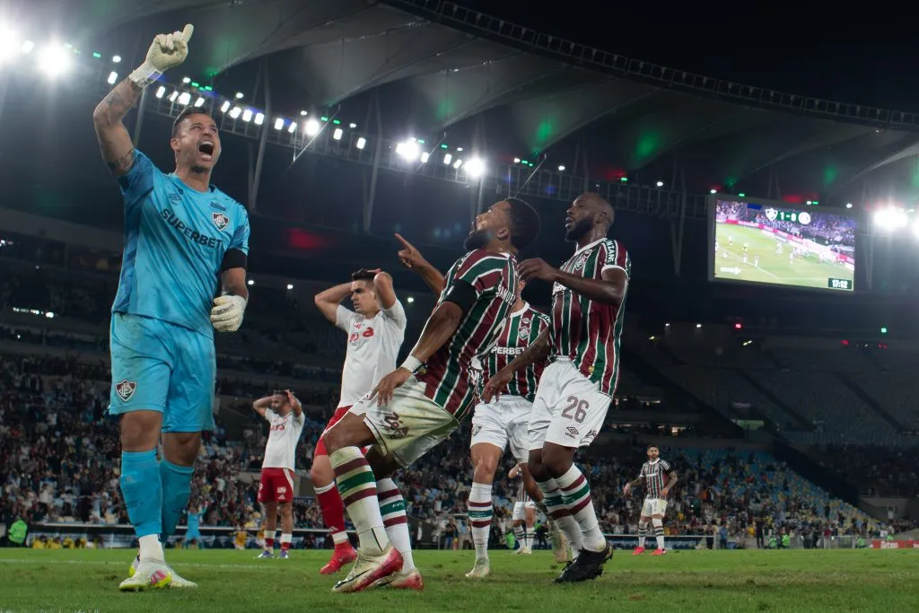 Fabio goleiro do Fluminense durante partida contra o Internacional no estadio Maracana pelo campeonato Copa Do Brasil 2025. Foto: Jorge Rodrigues/AGIF