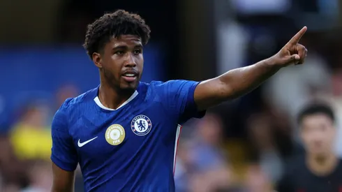 LONDON, ENGLAND – AUGUST 08: Andrey Santos of Chelsea during the pre-season friendly match between Chelsea and Bayer Leverkusen at Stamford Bridge on August 08, 2025 in London, England. (Photo by Eddie Keogh/Getty Images)