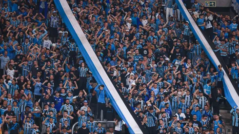 Torcedores do Grêmio nas arquibancadas da Arena. Foto: Maxi Franzoi/AGIF
