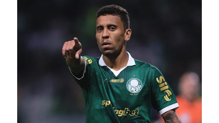 Marcos Rocha durante partida contra o Corinthians no Campeonato Paulista de 2025.