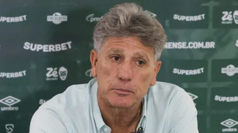 Técnico do Fluminense, Renato Gaúcho se irrita na coletiva de imprensa. Foto: Marcelo Gonçalves/Fluminense