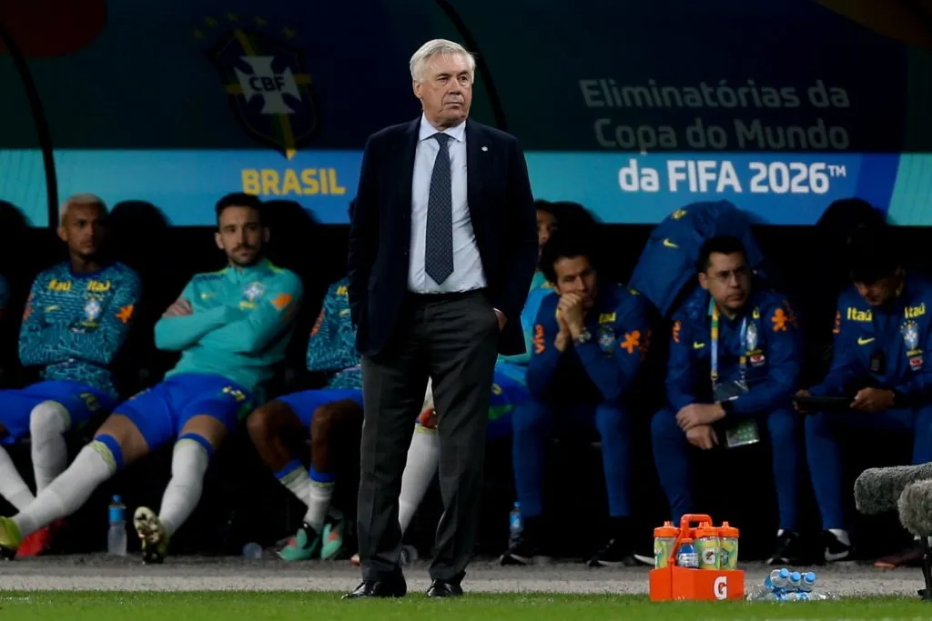 SP – SAO PAULO – 09/07/2025 – ARQUIVO, CARLO ANCELOTTI – Foto de arquivo de Carlo Ancelotti. O tecnico da selecao brasileira e acusado de fraudar o Tesouro Publico na Espanha. Foto: Marlon Costa/AGIF