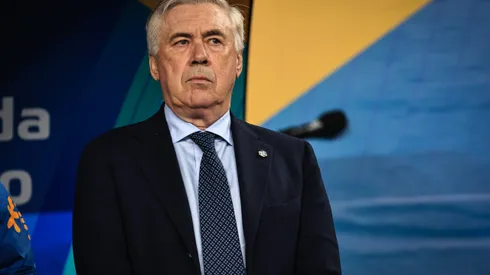 Carlo Ancelotti tecnico do Selecao Brasileira durante partida contra o Paraguai no estadio Arena Corinthians pelo campeonato Eliminatorias Copa Do Mundo 2026. Foto: Fabio Giannelli/AGIF