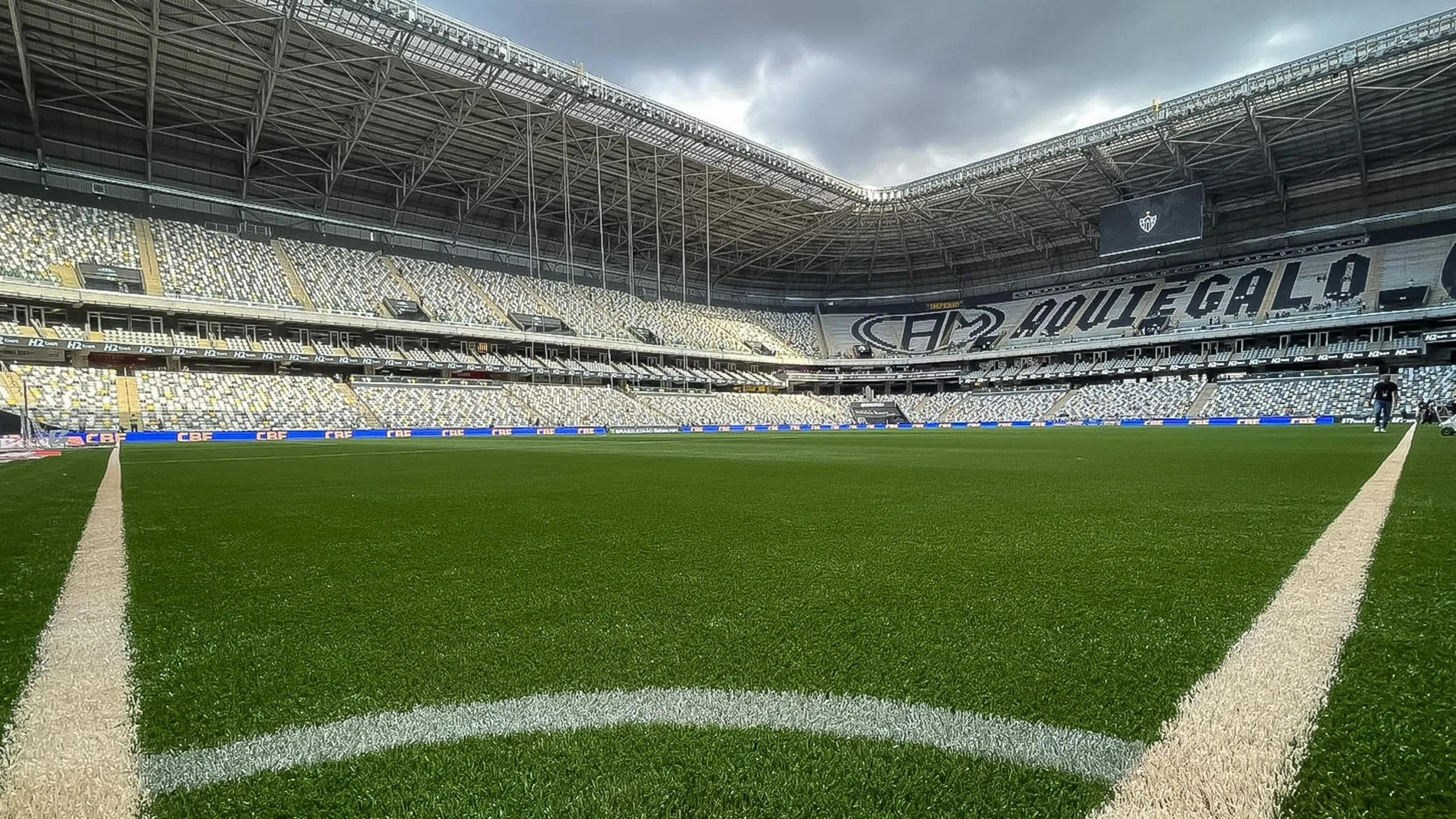 MG – BELO HORIZONTE – 11/05/2025 – BRASILEIRO A 2025, ATLETICO-MG X FLUMINENSE – Vista geral do estadio Arena MRV para partida entre Atletico-MG e Fluminense pelo campeonato Brasileiro A 2025. Foto: Fernando Moreno/AGIF
