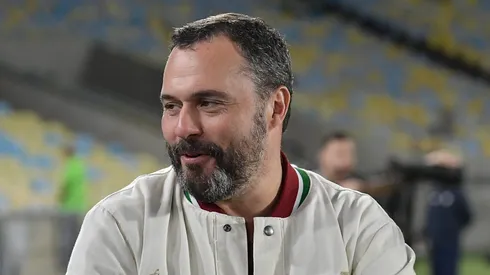 Mario Bittencourt presidente do Fluminense durante partida contra o Palmeiras no estadio Maracana pelo campeonato Brasileiro A 2025. Foto: Thiago Ribeiro/AGIF