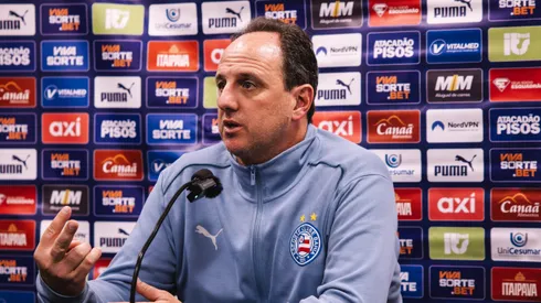 Rogério Ceni, técnico do Bahia, em entrevista coletiva após partida contra o Corinthians no Brasileirão (Imagem: Letícia Martins/EC Bahia)