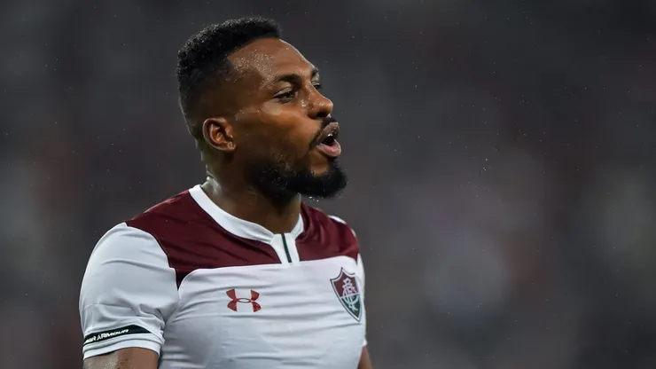 Luccas Claro jogador do Fluminense durante partida contra o Flamengo no estadio Maracana pelo campeonato Carioca 2020.