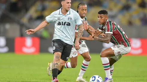 RJ – RIO DE JANEIRO – 02/08/2025 – BRASILEIRO A 2025, FLUMINENSE X GREMIO – Pavon jogador do Gremio durante partida contra o Fluminense no estadio Maracana pelo campeonato Brasileiro A 2025. Foto: Thiago Ribeiro/AGIF